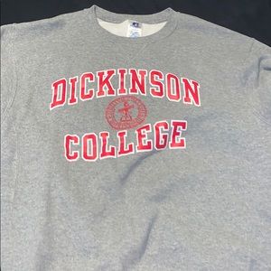 College sweatshirt